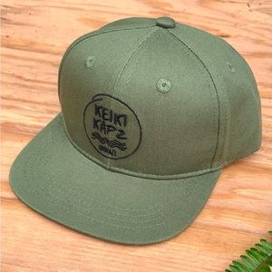 Moss green keiki kapz snapback